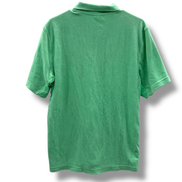 Fabletics The Island Green Terry Cloth Button-Front Short Sleeve Shirt Sz‎ S - Picture 5 of 9